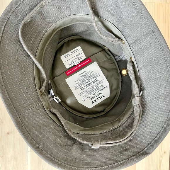 Tilley Iconic T1 Bucket Hat, Olive green, Men’s Size 7½ - Picture 5 of 6